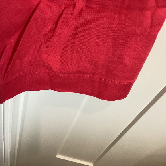 Anthropologie COLETTE Linen Stretch Cropped Wide-Leg Pants Maeve NEW Geranium 26 - Picture 7 of 14